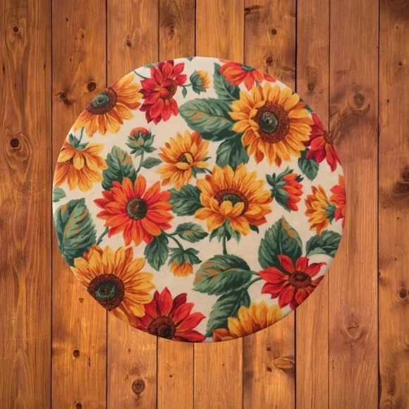 Kitchenaid Bowl Cover, Reversible Chickens and Sunflowers - Picture 2 of 6